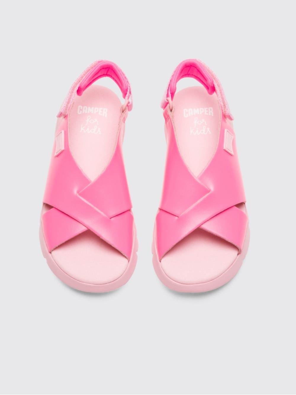 Camper oruga sandals pink girls size 13 new leather lightweight